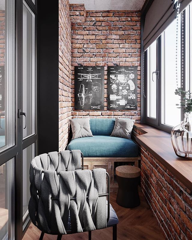 Зона відпочинку на балконі