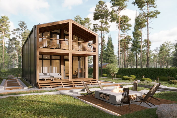 дом в стиле барнхаус