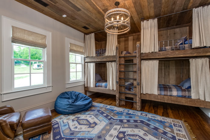 łóżka dziecięce w stylu wiejskim