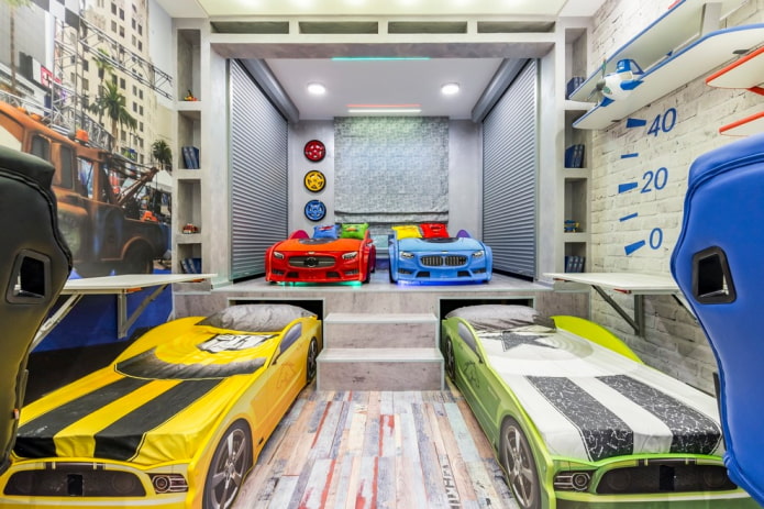 łóżko w przedszkolu dla czwórki dzieci