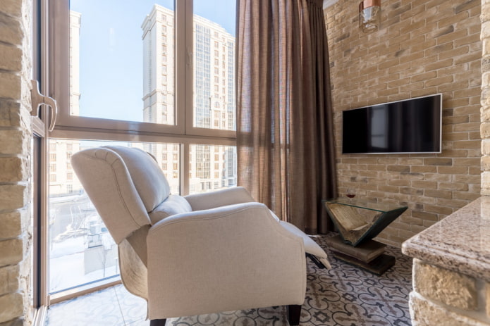 колірне оформлення балкона