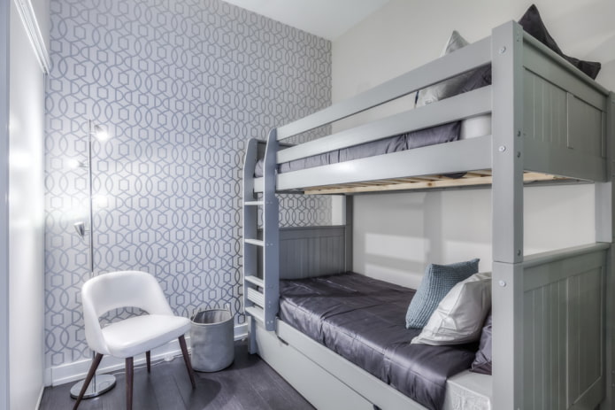 wnętrze sypialni dla dwójki dzieci