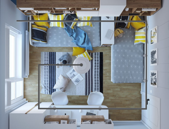 układ dla dzieci 10 kwadratowych