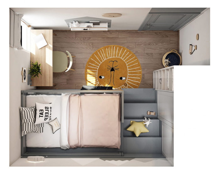 układ dla dzieci 10 kwadratowych