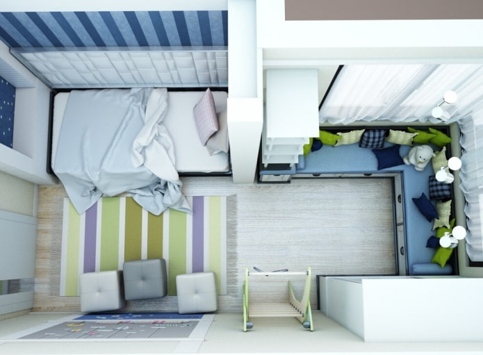 układ dla dzieci 10 kwadratowych