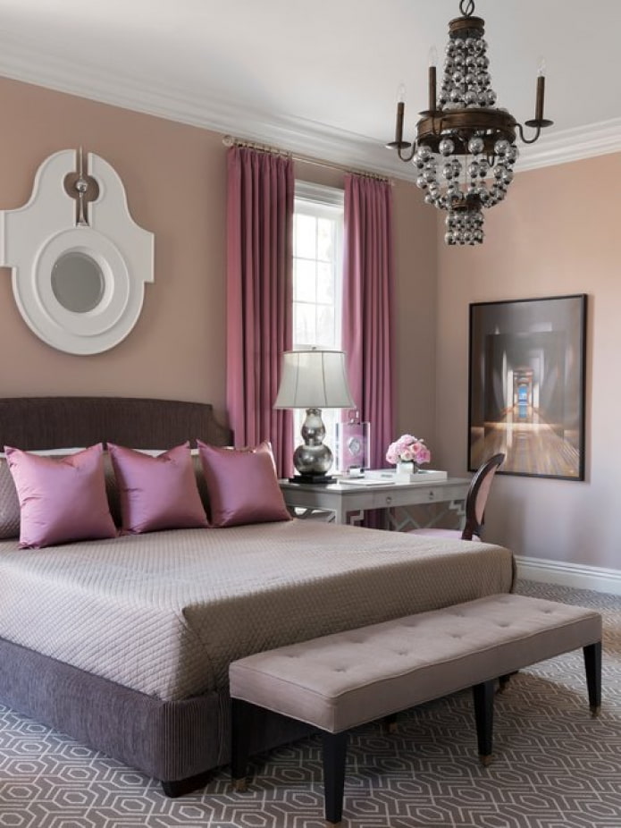 rosa Schlafzimmer