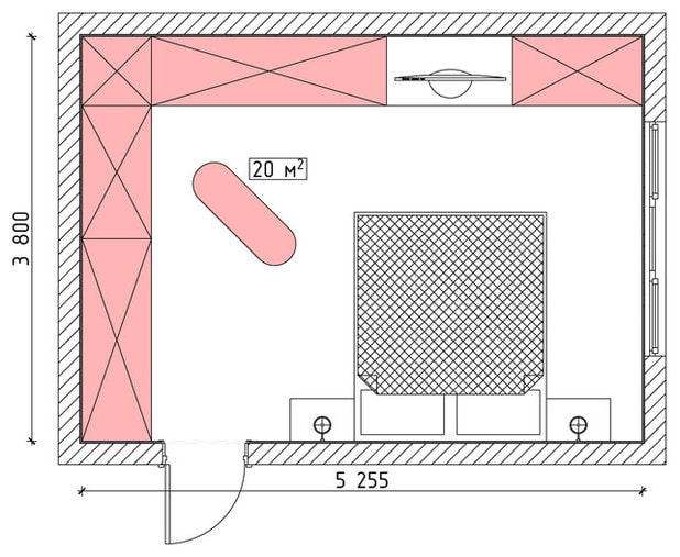 Raumdiagramm 20 Meter