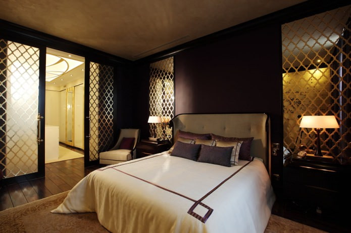 Dunkle Wände im Schlafzimmer