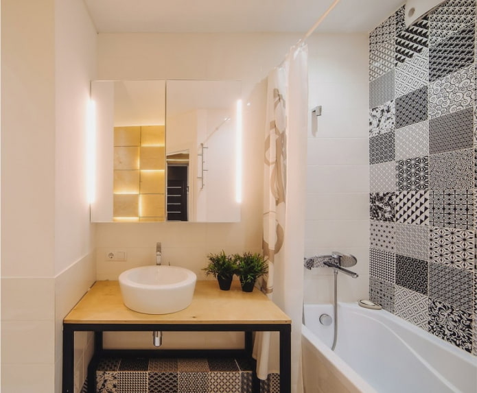 плитка з геометричним принтом