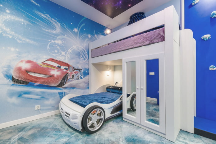 niebieski pokój dziecięcy dla chłopców