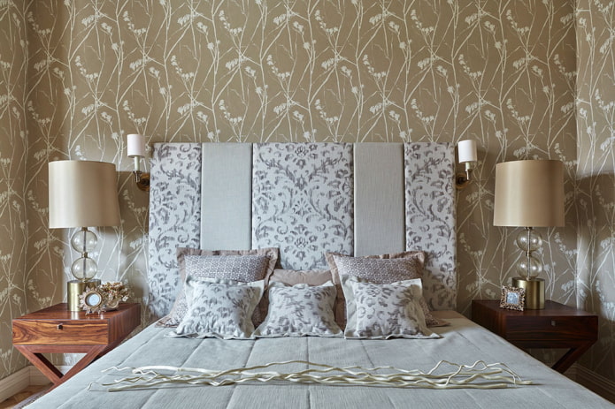 Hellbraune Farbe im Schlafzimmer