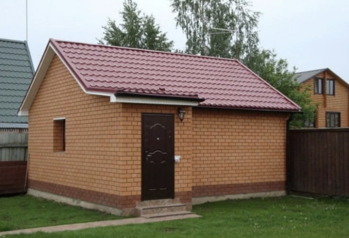 баня из кирпича