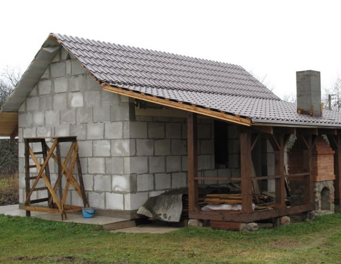 баня из газобетона