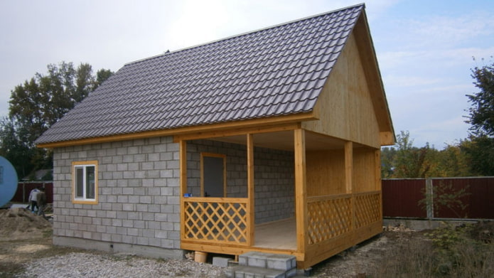 баня шлакоблока