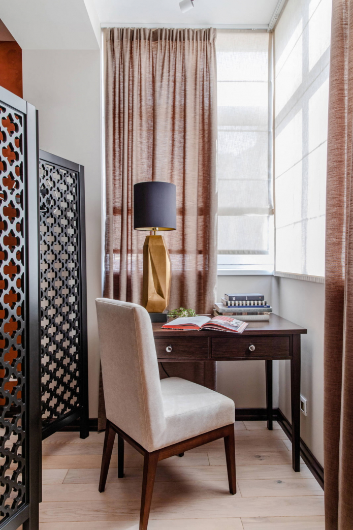 Робоче місце за ширмою