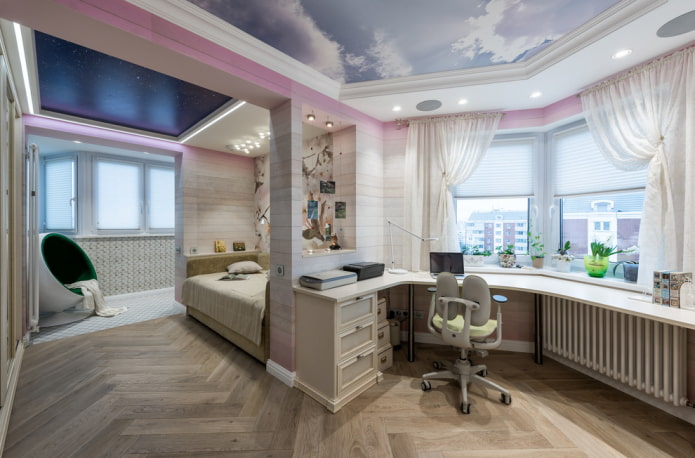układ sypialni dla nastolatki