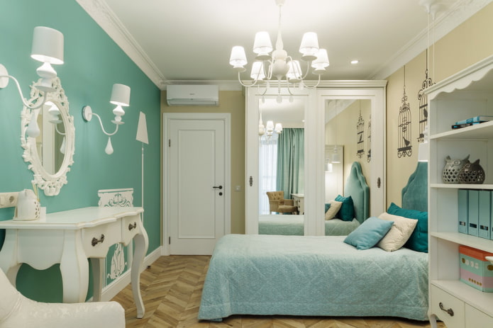 Kolorystyka sypialni dla nastolatki