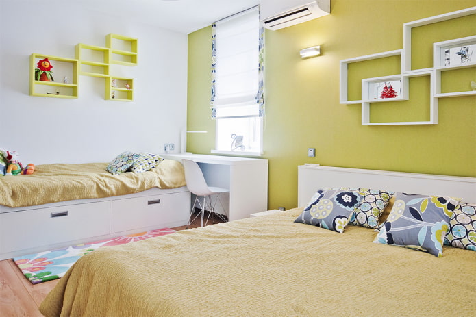 aranżacja sypialni dla dwóch dziewczynek