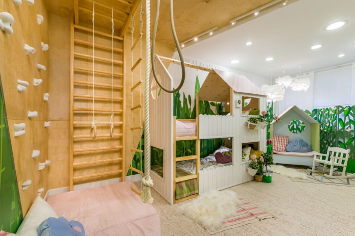 projekt sypialni dla dwóch dziewczynek