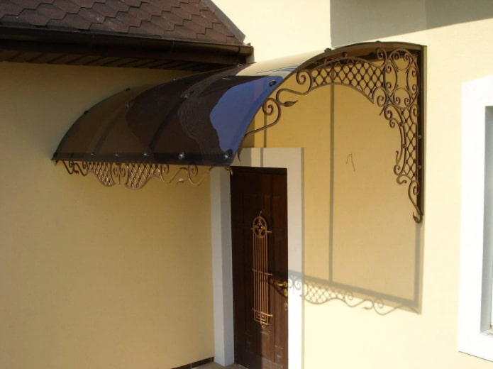 угловой навес