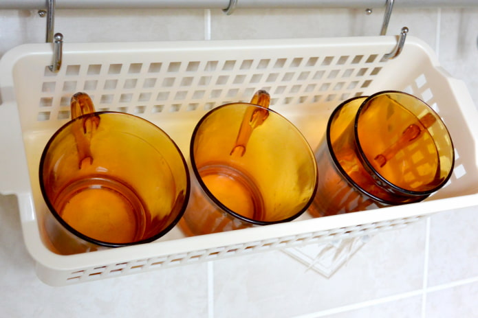 Корзинка на рейлинге