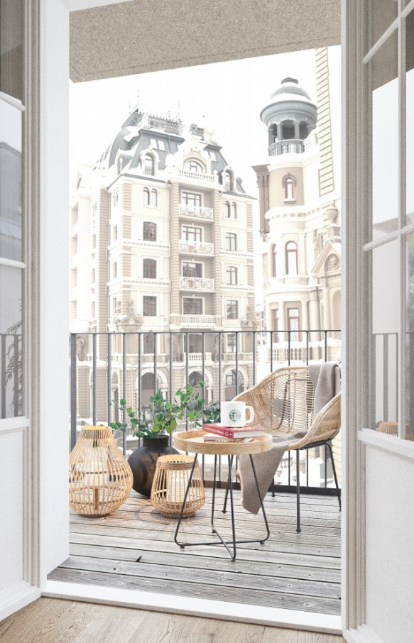 столик для відкритої лоджії