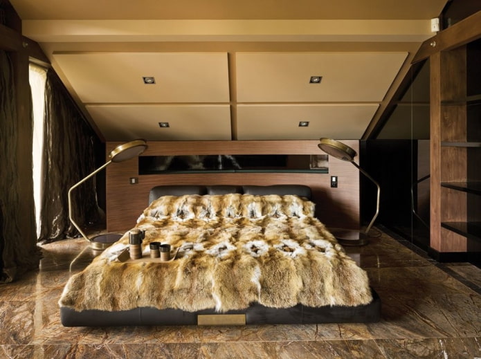 Dachschräge im Schlafzimmer