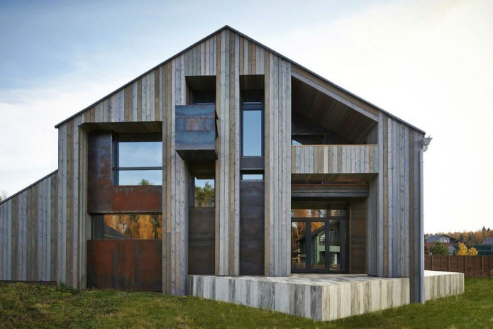 Серый фасад