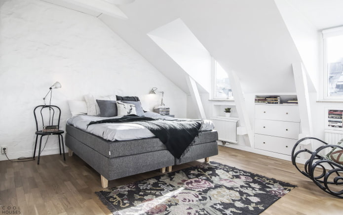 Schlafzimmer im skandinavischen Stil