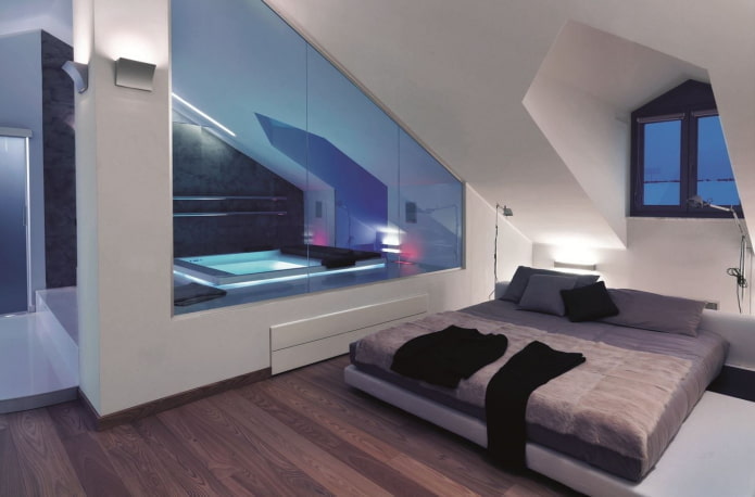 Hightech-Schlafzimmer