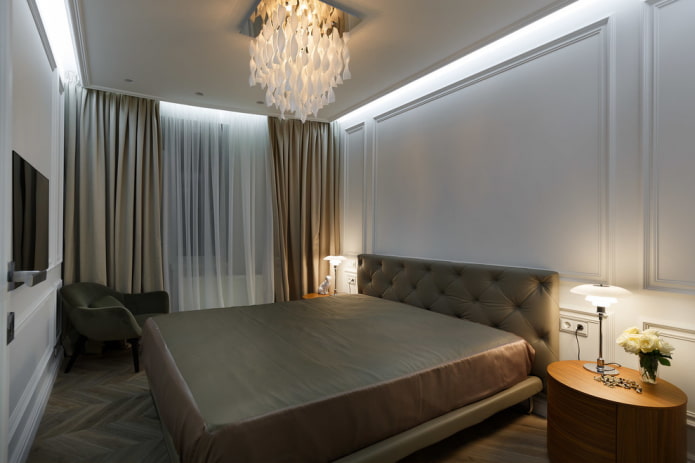 Schlafzimmerdesign in Taupe