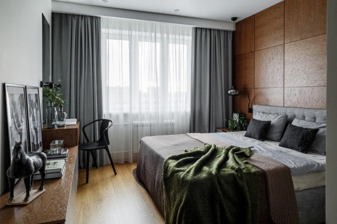 Schlafzimmerdesign in Taupe