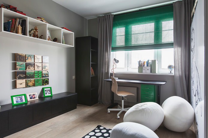 pokój dziecięcy z dinozaurami