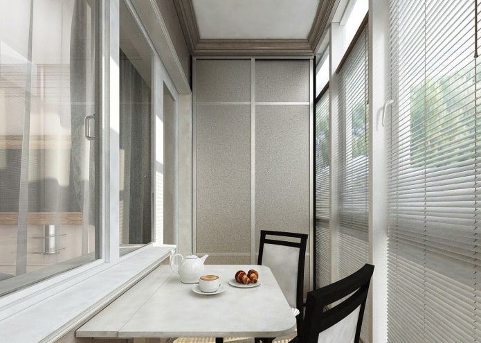 горизонтальні жалюзі на лоджії